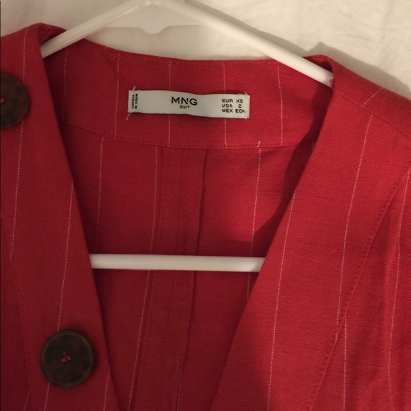 Mango Button-up Linen Midi Dress - Picture 4 of 7